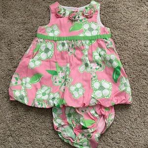 Lilly Pulitzer 18-24 mos shift dress set